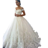 Wedding Dress 2025 New Autumn And Winter Dress Large-Size Shoulder Poncho Yarn Skirt Tail Wedding Dress HZ0517
