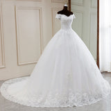Wedding Dress 2026 New Elegant Shoulder Wedding Dress Small Thin Dress HZ0517