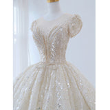 Starry Sky French Main Wedding Dress 2026 New Bridal Temperament High-End Luxury Heavy Industry Tail Court Style High Sense HZ0517