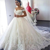Wedding Dress 2025 New Autumn And Winter Dress Large-Size Shoulder Poncho Yarn Skirt Tail Wedding Dress HZ0517