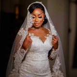 New Large-Size Heavy Industry Dress African Bride Sexy Body-Pupling Fishtail Wedding Dress HZ0517