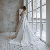 Fashion Wedding Dress 2026 New Banquet White Noble African Small Dress Famous Long-Sleeved A-Dress Summer HZ0517