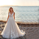 Sling V-Neck Light Wedding Dress 2026 New French Simple Bridal Atmospheric Lace Yarn Temperament Thin Sen System HZ0517
