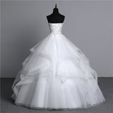 Brass-Repair Wedding Dress 2026 Spring New Thin Korean Style Ponpong Yarn Main Wedding Dress HZ0517