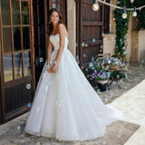 Brased Wedding Dress 2026 New Spring Tail White Sen Series Super Fairy Certificate Registration Evening Dress HZ0517