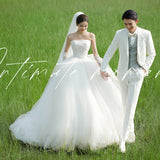 2026 New Breast-Shape Thin Wedding Dress Super Xiansen Wedding Bride Wedding Yarn Travel To Show Thin And Fluffy Skirt HZ0517