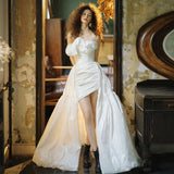 French Light Wedding Dress 2026 New Bridal Certificate Engagement Small Man With A Short Yarn Dress Dress HZ0517