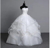 Brass-Repair Wedding Dress 2026 Spring New Thin Korean Style Ponpong Yarn Main Wedding Dress HZ0517