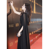 Evening Dress Women 2026 New Banquet Temperament Light Luxury Small Black Elegant Annual Dress Dress HZ0517