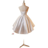 New Light Wedding Dress Bridal Temperament Engagement Dress Birthday Banquet Small White Brat Short Dress HZ0517