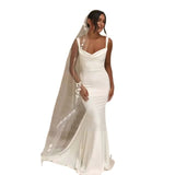 2026 New Wedding Dress Braped Fishtail Show-Back Trend Trip Main Wedding Dress Spring HZ0517