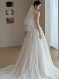 Super Xian Sensing Light Wedding Dress 2025 New Brides Han Style Slings Go Out Yarn Temperament Light Luxury High-Sensing Dress Female HZ0517