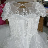 2026 New Retro Lace Affix African Wedding Dress Sexy Shoulder Bridal Dress HZ0517