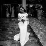 French Lace Light Wedding Dress 2026 New Bridal Shoulder High-End Long-Sleeved Welcome Out Of The Yarn Fishtail Dress HZ0517