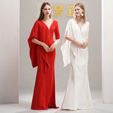Evening Dress Women 2026 New Banquet Agyuan Dress High-End Beauty Queen Elegant Red HZ0517