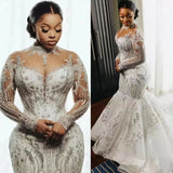 Wedding Dress 2026 New Lace Heavy Hand-Tailed Wedding Dress Slim Deep Weddingdress HZ0517