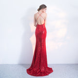 Evening Dress Women's New Fashion Banquet Long Elegant Sexy Princess Fishtail Annual Host Dress HZ0517