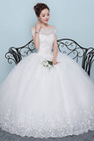 Wedding Dress 2025 New Temperament Bride Simple And Simple Wedding Dress A Word Shoulder Mori Korean Style Small Man Slimming Slimming HZ0517