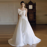 Small Light Wedding Dress Bride 2026 New Travel Photography Sen Series Super Fairy Dream Dress Bras Welcome To Go Out Yarn HZ0517