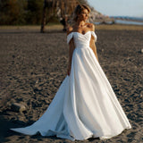 French-Style Denstalt Wedding Dress 2026 New Word Shoulder Thin Super Fairy Small Tail Sen Series Net Red Travel Shot HZ0517