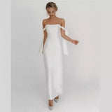 White Certificate Registration Light Wedding Dress White Dress High-End Fish Tail Engagement Dress Can Usually Wear A Breast-Wearing Summer HZ0517