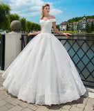 Mori's One-Word Shoulder Wedding Dress 2026 New Bridal Spring Temperament White Simple Wedding Dress HZ0517