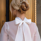 Light Yarn Dress 2026 New Bubble Sleeve Large Size Small French Hepburn Wedding Welcome Light Wedding HZ0517