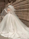 Wedding Dress Dress Woman 2025 New Bridal Heavy Industry Luxury Long Tail Smear High Texture Out Of The Yarn HZ0517