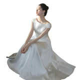 French-Style Fasci Bridal Bridal Engagement Welcome Dress Temperament Luxury Birthday Certificate White Dress HZ0517