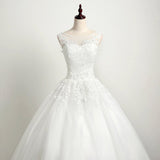 Wedding Bride 2026 New White Dress Pregnant Princess Wedding Size Tail Wedding Dress HZ0517