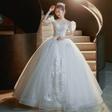 French Light Main Wedding Dress 2025 New Bridal Court Princess Style Small Wedding Dress Tail HZ0517