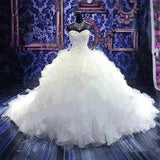 Wedding Dress 2026 New Breast-Wearing Sexy Hottie Large Size Bridal Wedding Dress Princess Ponbo Skirt HZ0517