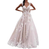 Wedding Suspension 2026 New Lace Fashion Retro Round Collar A Skirt Bride Lace Wedding Dress HZ0517
