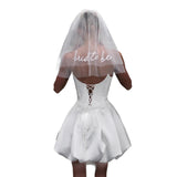 Engagement Dress Birthday Party Party Skirt Bosom Princess Dress White Vertebry Ponbo Skirt Girl HZ0517