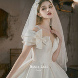 The Dingy Main Wedding Dress 2026 New Bridal Court Retro High-End Luxury Temperament Small Wedding Dress Big Tail Girl HZ0517