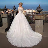 French Bridal Light Main Wedding Dress 2026 New Temperament Simple Thin Long Sleeves Cover Long Tailings Out Of The Yarn HZ0517