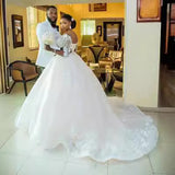 2026 New Bridal Wedding Dress Pregnant Princess Wedding Wedding Dress Big Size Tail Wedding Dress HZ0517