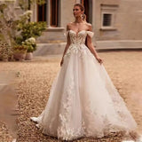 Wedding Dress 2026 New French High-End Bridal Maiden Temperament Brao Shoulder Super Fairy Dream Dress HZ0517
