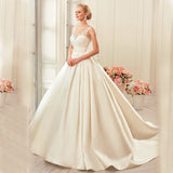 Wedding Dress Bride 2026 Spring New Tailed Back Shoulder Wedding Dress Pregnant Woman Large Size Wedding Dress HZ0517