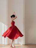 The Bride's High-Level Temperament Red Light Luxury Back Door To Show Thin Toasting Small Man Engagement Dress Back Door HZ0517