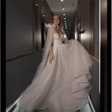 Wedding White Sexy Shoulder-To-Shoulder-Back Wedding Dress 2026 New Temperament High-End Wedding Dress HZ0517