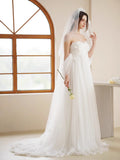 New French Thigh-Waisted Korean Version Of The Bridal Super Fairy Outdoor Lawn Wedding Dress Yarn HZ0517