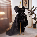 French Evening Dress Dress Women Black Front And Back Long Piano Performance Famous Banquet High-End Sexy Temperament HZ0517