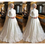 Vintage Wedding 2026 Spring New Bride Wedding Long Sleeve White Tend- Estated Wedding HZ0517