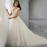 Deep V Drag-Tailed Lace Main Wedding Dress 2026 New Banquet Show Show That The Family's Travel Is Thin And Sexy. HZ0517