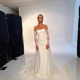 Sing Noodle Light Wedding Dress 2026 New French Temperament Small Breast White Super Fairy Long Dress Hottie Welcome Dress Dress Dress HZ0517