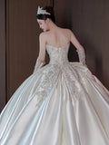 Sing Noodle Wedding Dress 2026 New Bridal Small Master Yarn French Retro Bra High-Grade White Yarn HZ0517