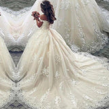 One-Word Shoulder Ponopne Skirt Shawl Wedding Dress Sexy Banquet Travel Wedding Dress New HZ0517