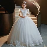 One-Word Shoulder Simple Main Wedding Dress 2025 New Temperament White Light Wedding Dress Mori Dream Little Bridal Wedding Dress HZ0517