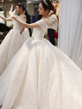 Wedding Dress A Word Shoulder French-Style Light 2026 New Bridal Simple Temperament Out Of Evening Dress Noble Temperament HZ0517